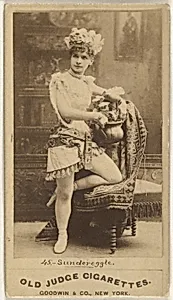 Sundereggle, from the Actors and Actresses series (N171) for Old Judge Cigarettes by Goodwin & Company