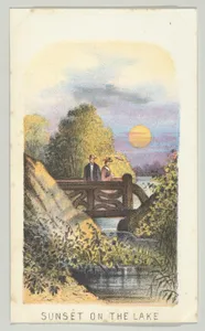 Sunset on the Lake, from the series, Views in Central Park, New York, Part 2