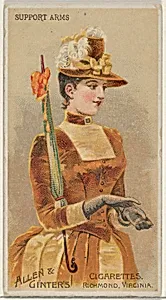 Support Arms, from the Parasol Drills series (N18) for Allen & Ginter Cigarettes Brands by Schumacher & Ettlinger|Allen & Ginter