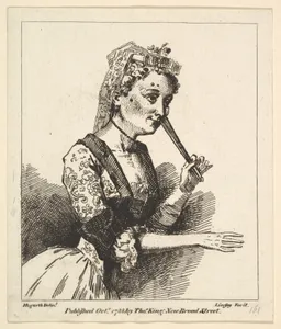 Surprised Woman from Hogarth's "Morning"