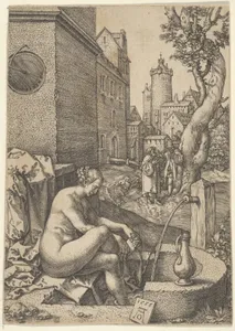 Susanna Surprised by the Elders, from The Story of Susanna