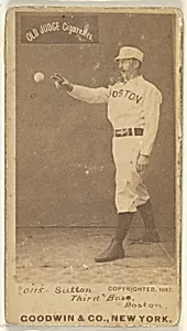 Sutton, 3rd Base, Boston, from the Old Judge series (N172) for Old Judge Cigarettes by Goodwin & Company