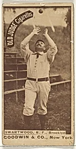 Swartwood, Right Field, Brooklyn, from the Old Judge series (N172) for Old Judge Cigarettes by Goodwin & Company