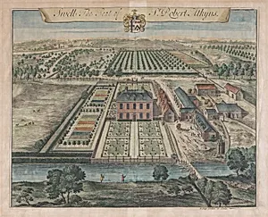 Swell, The Seat of Sir Robert Atkyns, plate 371 from "The Ancient and Present State of Gloucestershire" by Sir Robert Atkyns|Johannes Kip