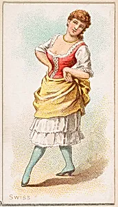 Swiss Dancer, from the Dancing Women series (N186) issued by Wm. S. Kimball & Co. by William S. Kimball & Company
