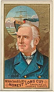 T. Cook, from the Sea Captains series (N127) issued by Duke Sons & Co. to promote Honest Long Cut Tobacco by W. Duke, Sons & Co.|George S. Harris & Sons