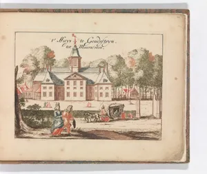' 't Huys te Goudesteyn tot Maerseveen' in: Tooneel Der Voornaamste Nederlands Huizen, En Lust Hoven, Naar T Leven Afgebeeld