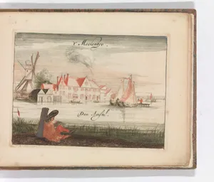 ' 't Moolentye, Den Amstel' in: Tooneel Der Voornaamste Nederlands Huizen, En Lust Hoven, Naar T Leven Afgebeeld