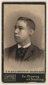 T.R. Daly, 2nd Base, Brooklyn, from Mayo's Cut Plug Baseball series (N300)