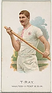 T. Ray, Pole Vaulter, from World's Champions, Series 2 (N29) for Allen & Ginter Cigarettes by Lindner, Eddy & Claus|Allen & Ginter