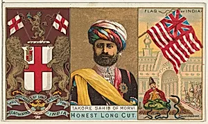 Takore Sahib of Morvi, India, from the Rulers, Flags, and Coats of Arms series (N126-1) issued by W. Duke, Sons & Co. by W. Duke, Sons & Co.