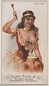 Tam Tam, from the Musical Instruments series (N82) for Duke brand cigarettes by W. Duke, Sons & Co.|Schumacher & Ettlinger
