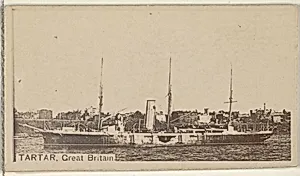 Tartar, Great Britain, from the Famous Ships series (N50) for Virginia Brights Cigarettes by Allen & Ginter
