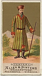 Tartary, from the Natives in Costume series (N16) for Allen & Ginter Cigarettes Brands by Allen & Ginter