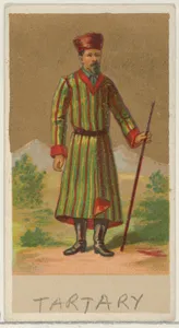 Tartary, from the Natives in Costume series (N16), Teofani Issue, for Allen & Ginter Cigarettes Brands