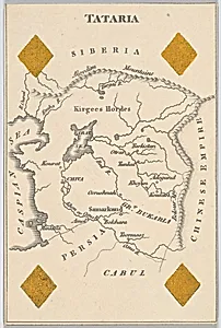 Tataria, from "Court Game of Geography" by William and Henry Rock