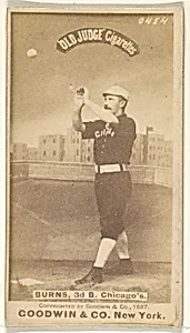 T.C. Burns, 3rd Base, Chicago, from the Old Judge series (N172) for Old Judge Cigarettes by Goodwin & Company