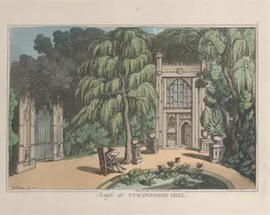 Temple at Strawberry Hill, from "Sketches from Nature"