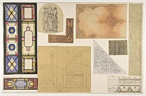 Ten designs for the decoration of the Opéra Comique, Paris by Jules-Edmond-Charles Lachaise|Eugène-Pierre Gourdet