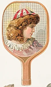 Tennis Racket, from the Novelties series (N122) issued by Gail & Ax Tobacco to promote Navy Long Cut by Gail & Ax Tobacco