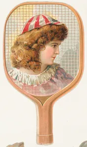 Tennis Racket, from the Novelties series (N122) issued by Gail & Ax Tobacco to promote Navy Long Cut