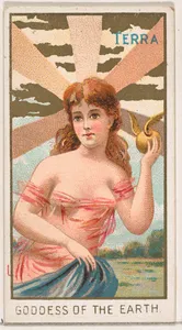 Terra, Goddess of the Earth, from the Goddesses of the Greeks and Romans series (N188) issued by Wm. S. Kimball & Co.