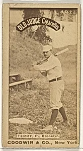 Terry, Pitcher, Brooklyn, from the Old Judge series (N172) for Old Judge Cigarettes by Goodwin & Company