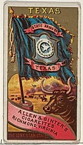 Texas, from Flags of the States and Territories (N11) for Allen & Ginter Cigarettes Brands by Allen & Ginter