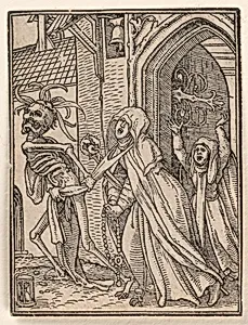 The Abbess, from The Dance of Death by Hans Holbein the Younger|Hans Lützelburger