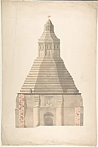 The Abbot's Kitchen, Glastonbury Abbey by Anonymous, British, 19th century