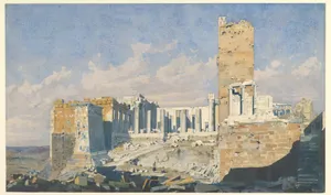The Acropolis from the West, with the Propylaea and the Temple of Athena Nike, Athens