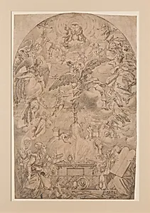 The Adoration of the Holy Trinity in the Old Covenant by Friedrich Sustris|Karl Sandtner