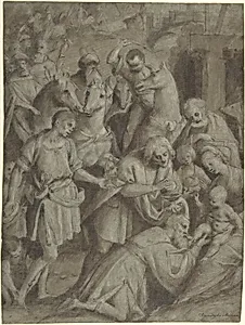 The Adoration of the Magi by Bernardino Lanino