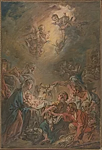 The Adoration of the Shepherds by François Boucher