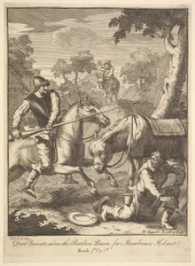 The Adventure of Mambrino's Helmet (Six Illustrations for Don Quixote)