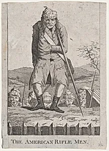 The American Rifle Men by Anonymous, British, 18th century