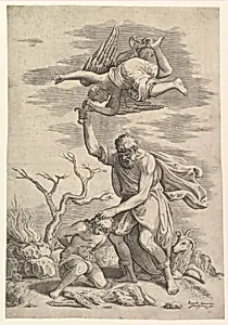 The Angel Staying the Arm of Abraham by Battista Franco