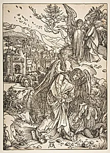 The Angel with the Key to the Bottomless Pit by Albrecht Dürer