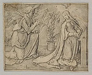 The Annunciation by Lucas van Leyden