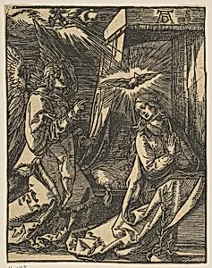 The Annunciation, from the Small Passion, copy by Albrecht Dürer|Johann Mommard