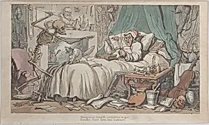 The Antiquary's Last Will and Testament (from The English Dance of Death, vol. I, plate 2) by Thomas Rowlandson|Rudolph Ackermann, London