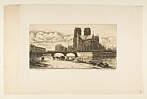 The Apse of Notre-Dame, Paris by Charles Meryon