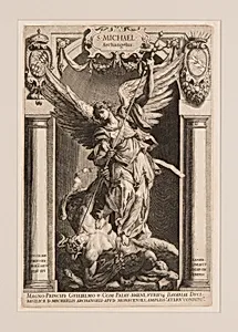 The Archangel Michael Defeating Satan, in a Niche