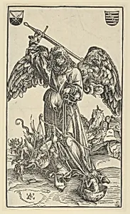 The Archangel Michael Weighing a Soul by Lucas Cranach the Elder