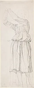 The Archangel Raphael (Study for a stained-glass window in the chapel of Notre-Dame de la Compassion-Saint-Ferdinand, Neuilly) by Jean Auguste Dominique Ingres