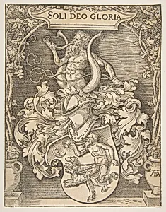 The Arms of Johann Tscherte by Albrecht Dürer