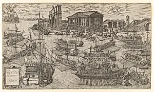 The arrival of Henri III of France at the Lido in Venice in 1574 by Anonymous|Master G.D.M.
