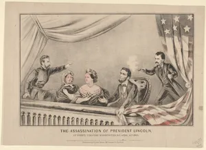 The Assassination of President Lincoln at Ford's Theatre, Washington D.C., April 14th, 1865