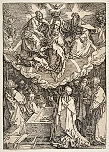 The Assumption and Coronation of the Virgin, from The Life of the Virgin by Albrecht Dürer