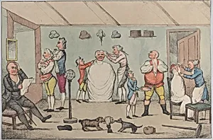 The Barber's Shop by Anonymous, British, 19th century|Henry William Bunbury
